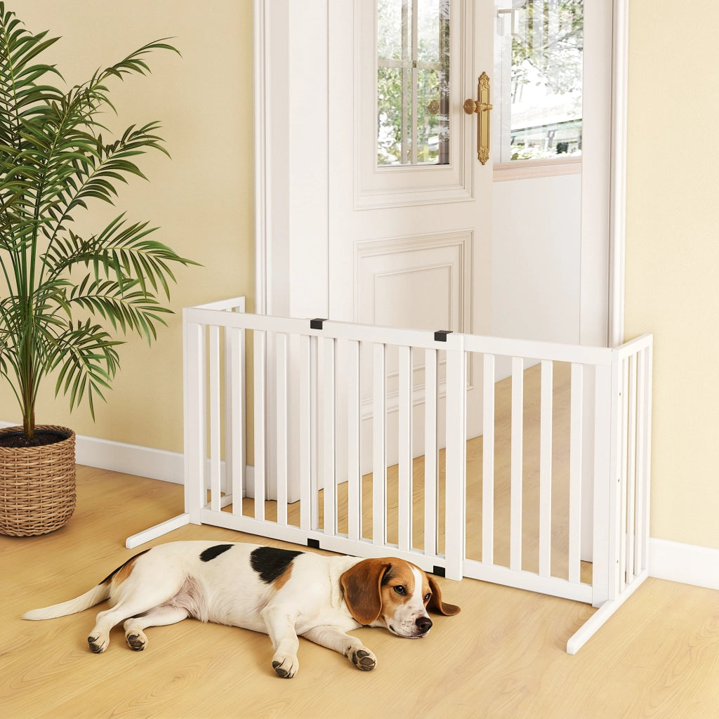 Appendiabiti per Cani Autoportante in Legno ¨C zephmum ¨C 102-183x57x70 cm, Bianco