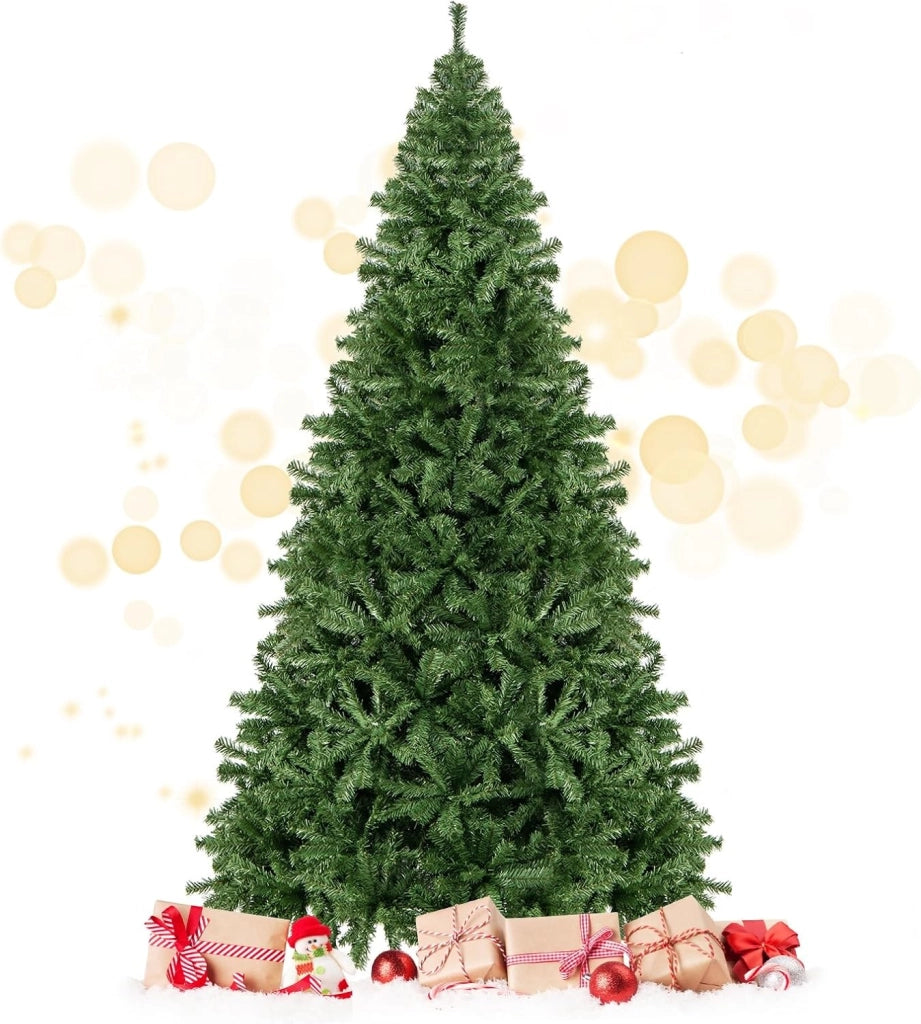 Albero di Natale 180/225/270 cm, Albero di Natale Artificiale con 1000/1346/2132 Rami Densi e Base in Metallo con Cuscinetto Antiscivolo, Ideale per Casa e Negozio (270 CM)