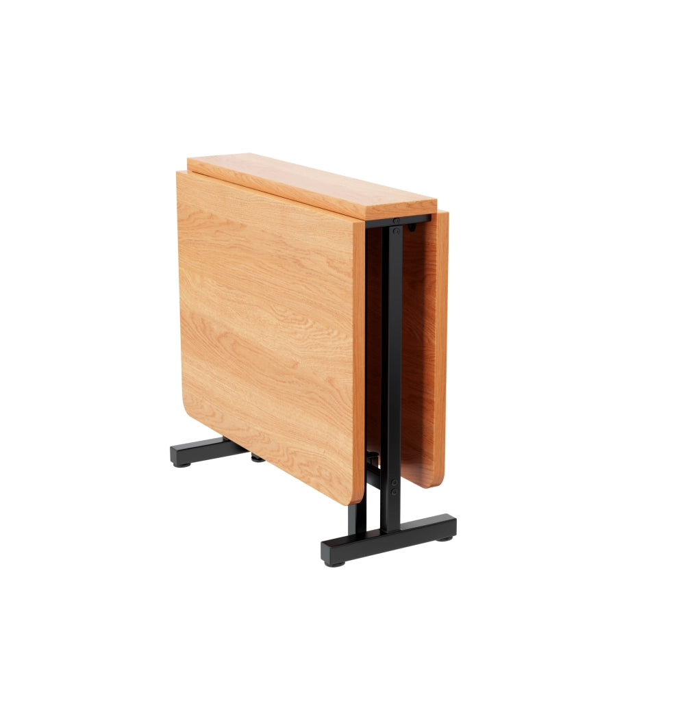 Tavolo da pranzo allungabile e pieghevole; MDF; colore rovere bianco americano