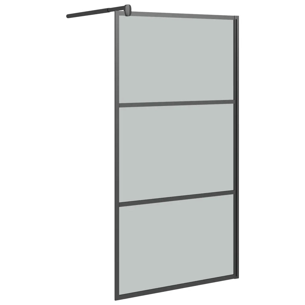 Parete Doccia Walk in 115x195 cm in Vetro Scuro ESG Nero cod mxl 64702