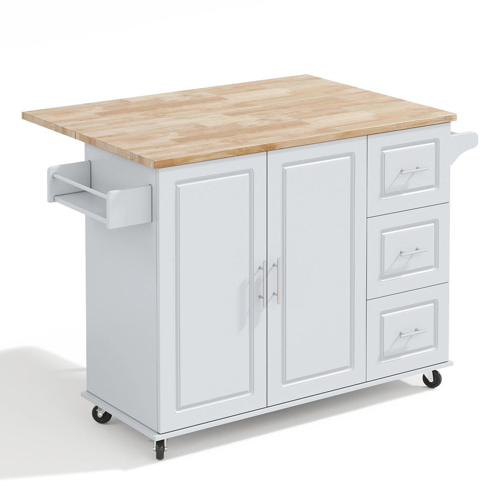 Tavolo da Cucina Pieghevole con Cassetti e Ripiani ¨C Xylo ¨C Rovere, 137x43x92 cm