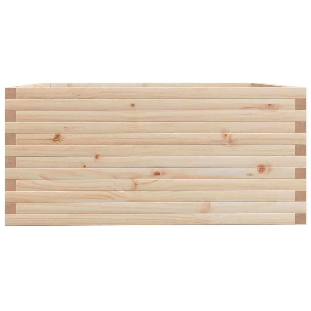 Fioriera da Giardino 100x100x49,5 cm in Legno Massello di Pino