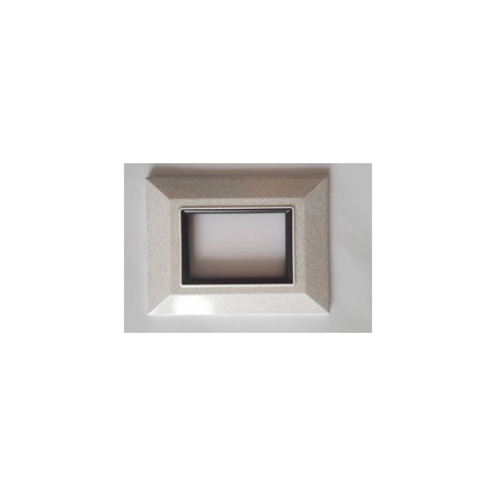 Trade Shop - Placca Placchetta Placchette Compatibili Per Serie Axolute Bticino Colorate Sq - Bianco Opaco -7 Fori     -