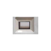 Trade Shop - Placca Placchetta Placchette Compatibili Per Serie Axolute Bticino Colorate Sq - Bianco Opaco -7 Fori     -