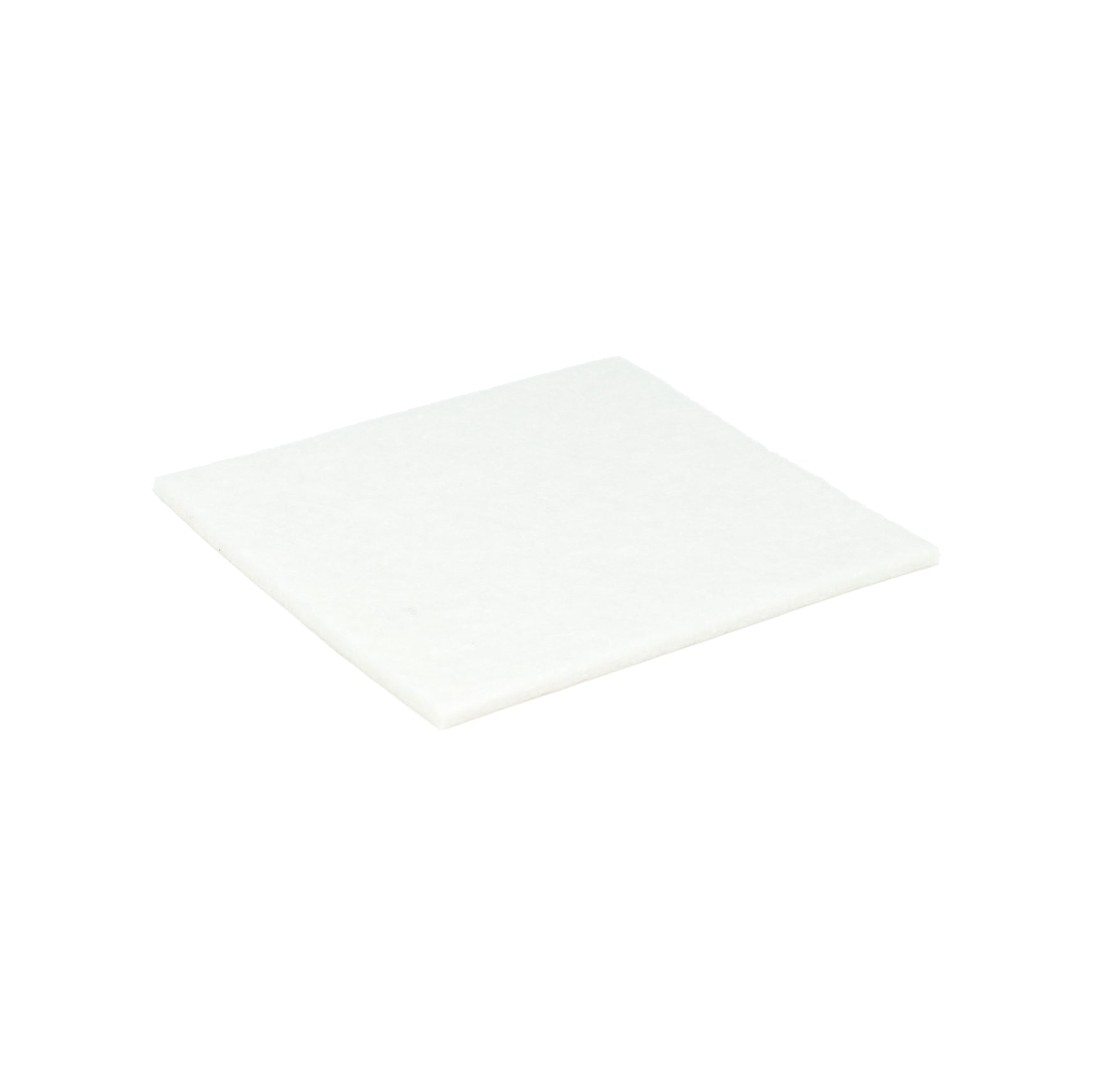 Feltrino adesivo quadrato 100 x 100 mm. - bianco - 1 pz.