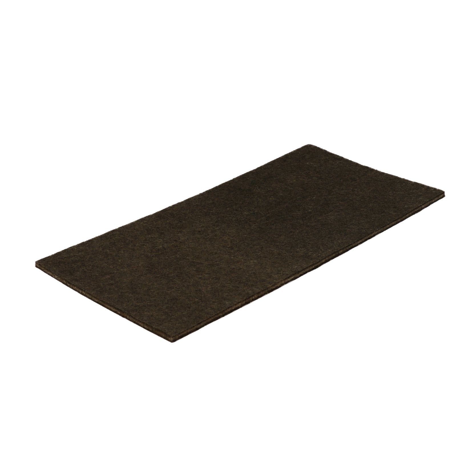 Feltrino adesivo rettangolare 100 x 200 mm. - marrone - 1 pz.