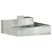 Fioriere | Cassetta per fiori | Vaso da giardino Argento 100 x 100 x 50 cm Acciaio zincato