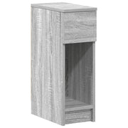 Comodino | Armadio da Notte | Mobiletto da notte con Cassetto Grigio Sonoma 20x36x60 cm
