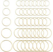 100 pezzi di orecchini a forma di anello d'oro - giri e cerchi per la creazione di gioielli