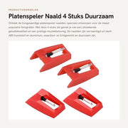 Piatto girodiscografico aghente 4 pezzi - Compatibile con CROSLEY/JENSEN/VICTROLA - Leggero - Duraturo - Installazione semplice - Alta qualità ABS plastica e alluminio - Stilo