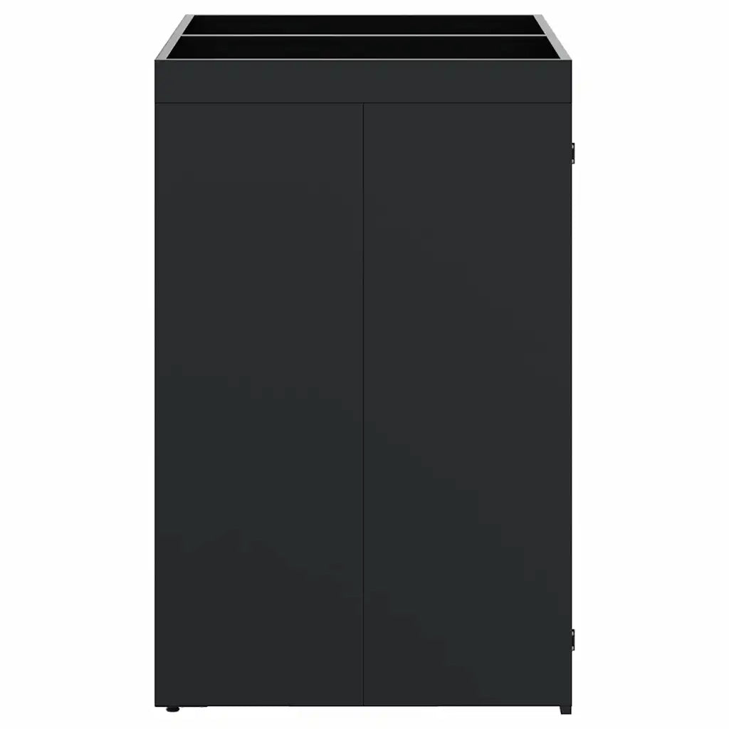 Contenitore per Rifiuti per 2 Bidoni Nero 136 x 77,5 x 121,5 cm 3394738