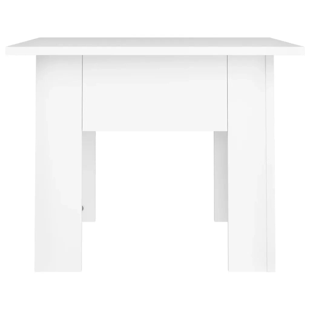 Tavolino da Salotto-Tavolino da soggiorno Bianco 55x55x42 cm in Legno Multistrato