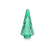 Albero natale verde in vetro soffiato a mano