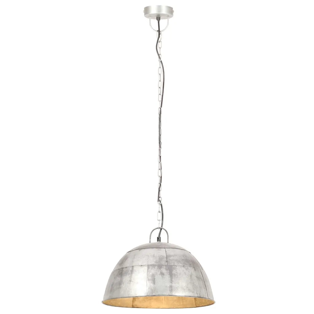 Lampada a Sospensione Vintage 25 W Argento Rotonda 41 cm E27 320541