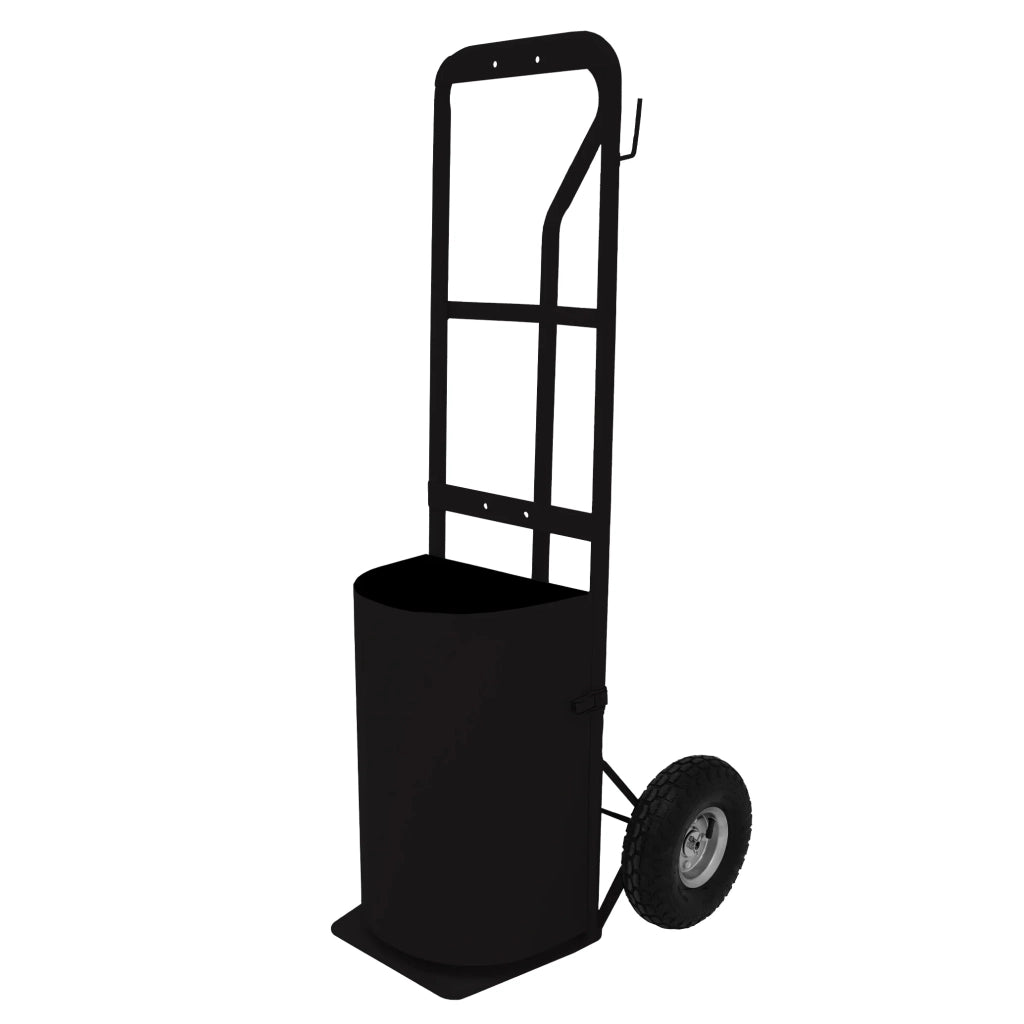 Doccia portatile per cavalli con carrello nero, serbatoio 18L, tubo 10m.