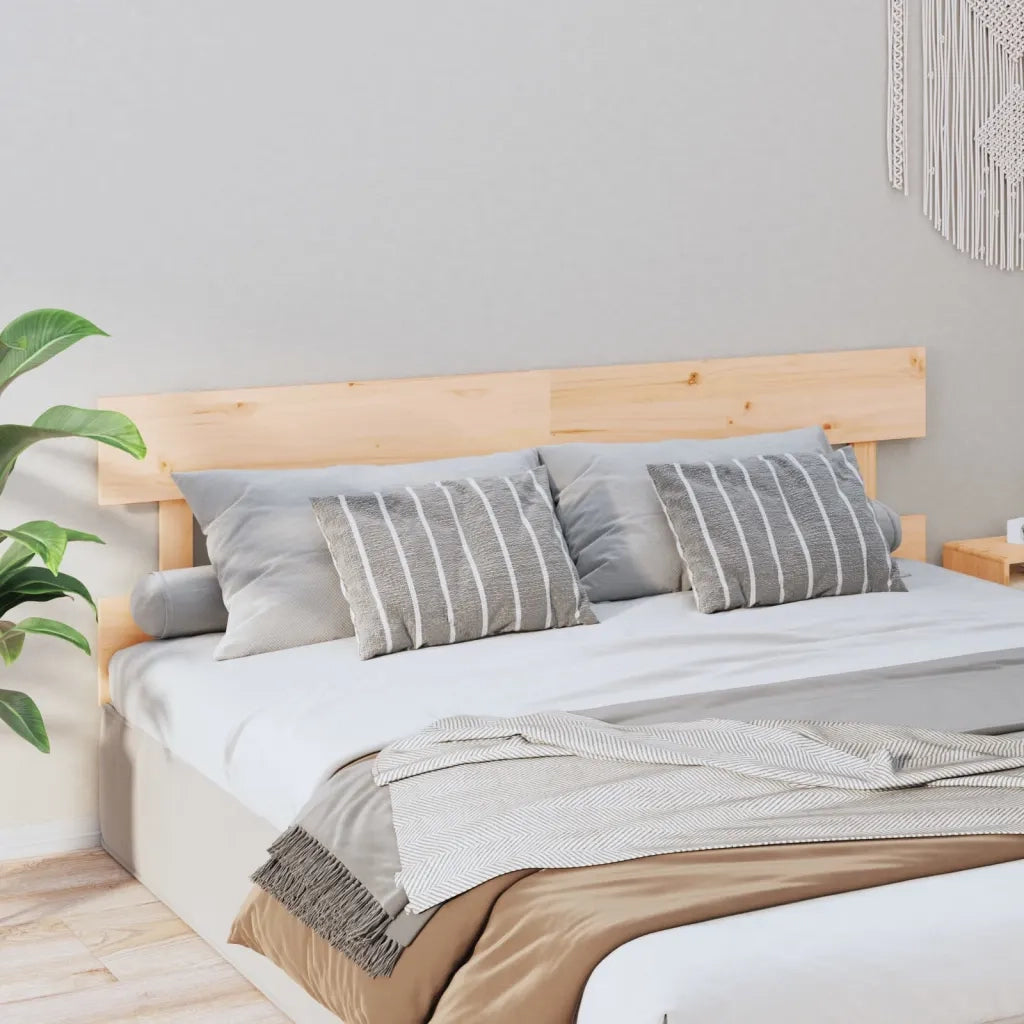 Testiera per Letto 204x3x81 cm in Legno Massello di Pino 819090