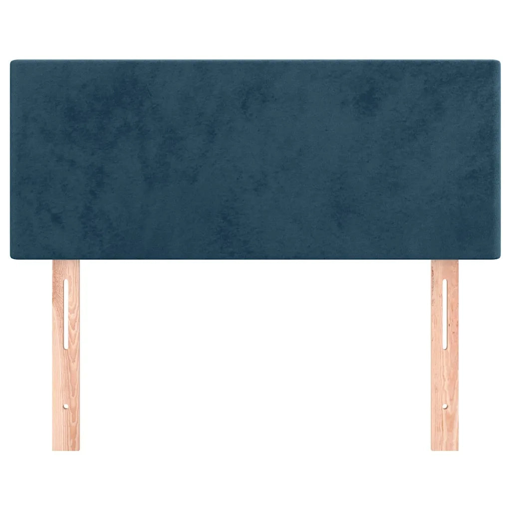 Testiera Blu Scuro 100x5x78/88 cm in Velluto 345782