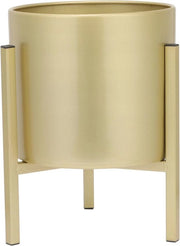 Piatto per piante in metallo 30 cm - Bacinella dorata per piante bonsai - Decorazione per piante nordica con stantuffo standard - Piattaforma per piante in ferro per interni ed esterni - Supporto per piante dorato e piatto per piante rotondo