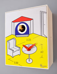 Orologio a Cucù da Parete 16,5x20x10cm Pirondini Italia D'Apres Archi