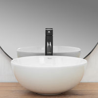 Lavabo Da Appoggio In Ceramica Stella White