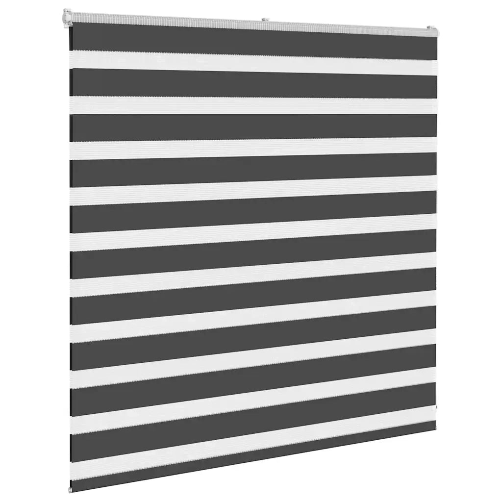 Tenda a Rullo Zebra Nero Larghezza Tessuto 145,9 cm Poliestere 4014219