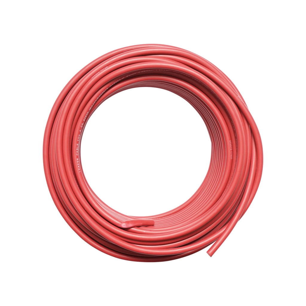 Rotolo di cavo per pannello solare 6mmx30m rosso 1,5 KV, H1Z2Z2-K Leader