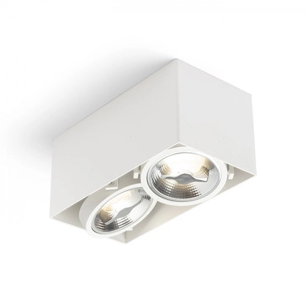 Faretto JAMES II DIMM da soffitto bianco opaco 230V LED 2x15W 24° 3000K
