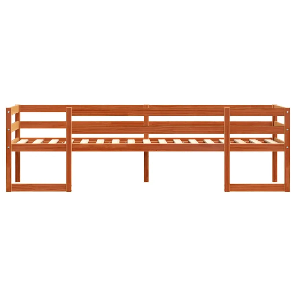 Giroletto per Bambini-Struttura Letto Bambini Marrone Cera 90x200cm Legno Massello Pino