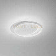 CHRISTINE P/G PLAFONIERA LED 3000K 3000LM 48W ALLUMINIO E METACRILATO BIANCA
