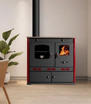 Stufa a legna Perfect Lux Eco con piastra superiore in ghisa uscita sinistra - 7,38 kW