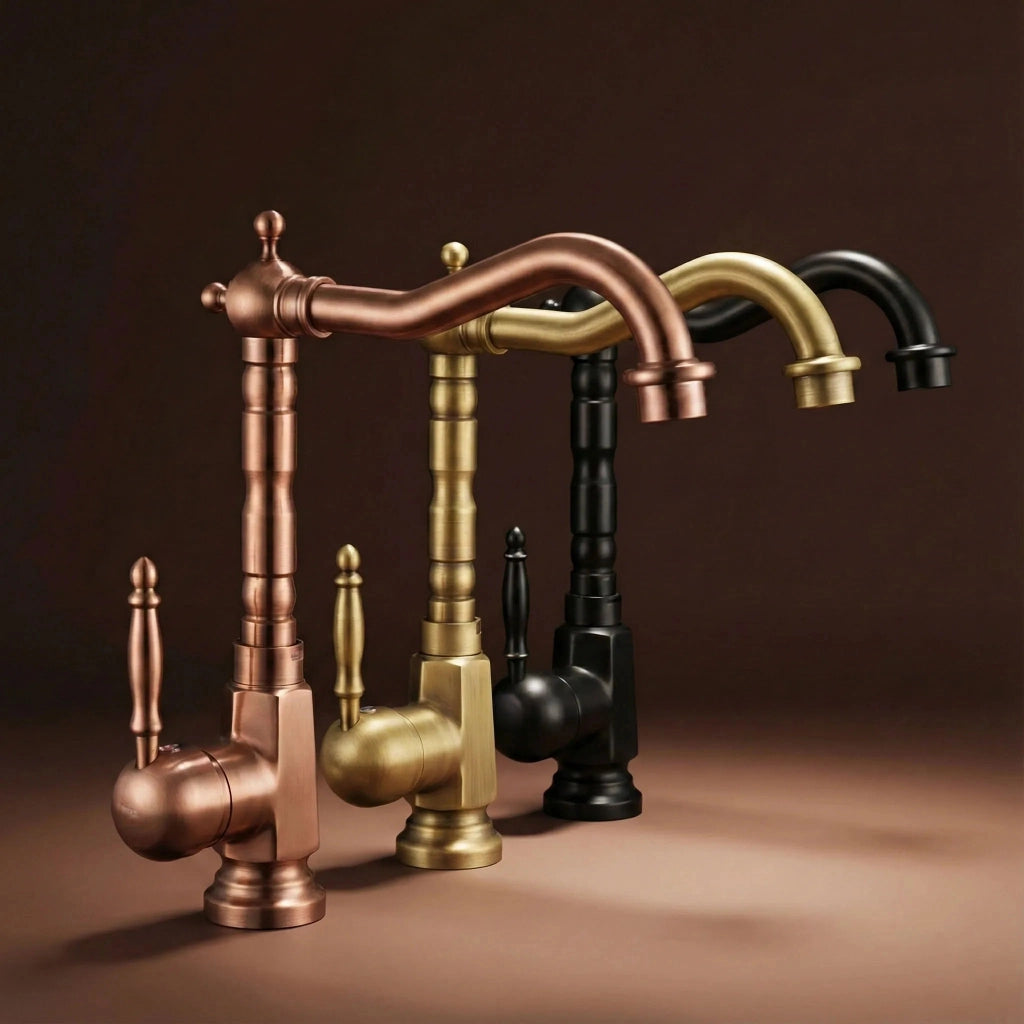 Rubinetto Da Lavabo Bona Old Gold High