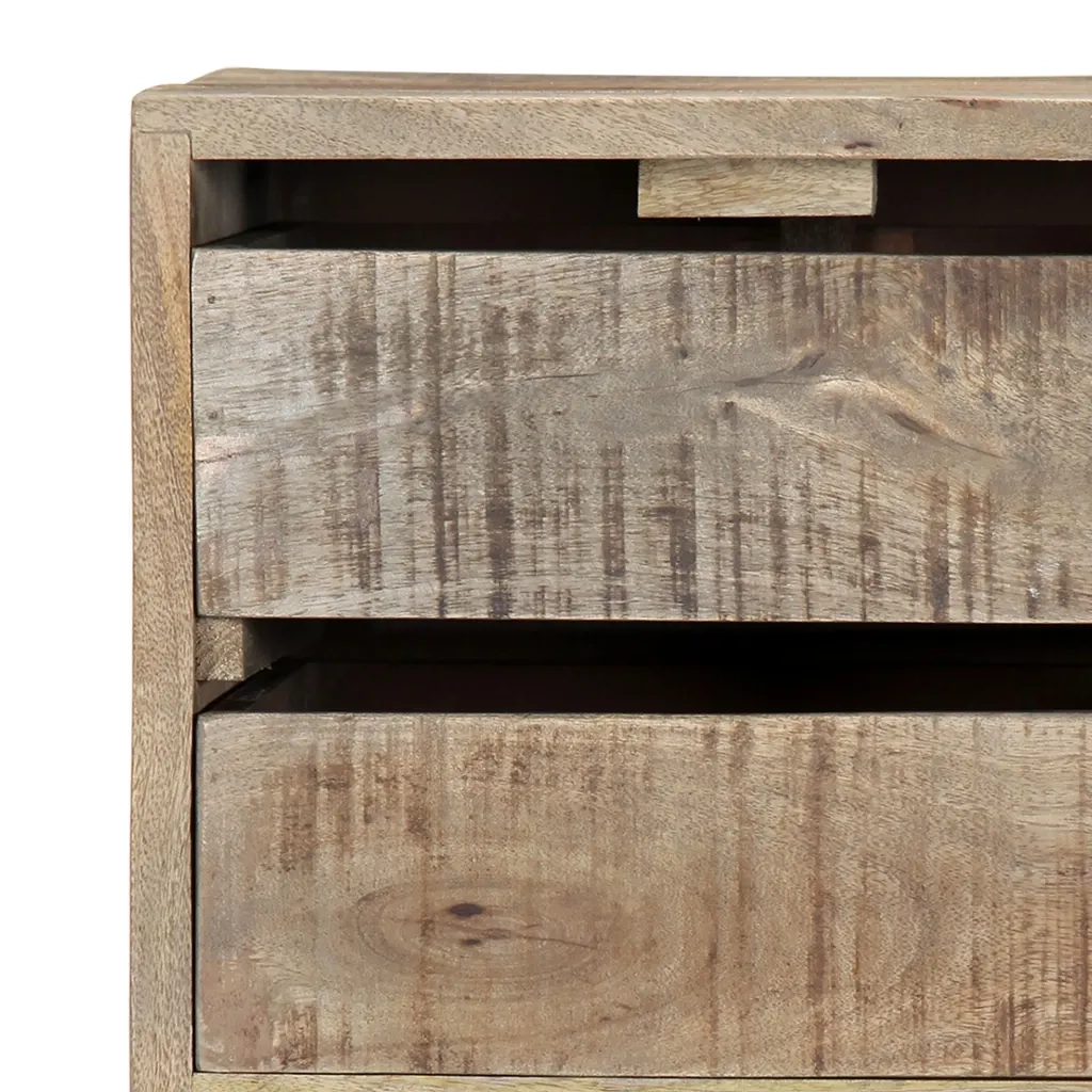 Credenza 140x30x60 cm in Legno Massello di Mango cod mxl 59559