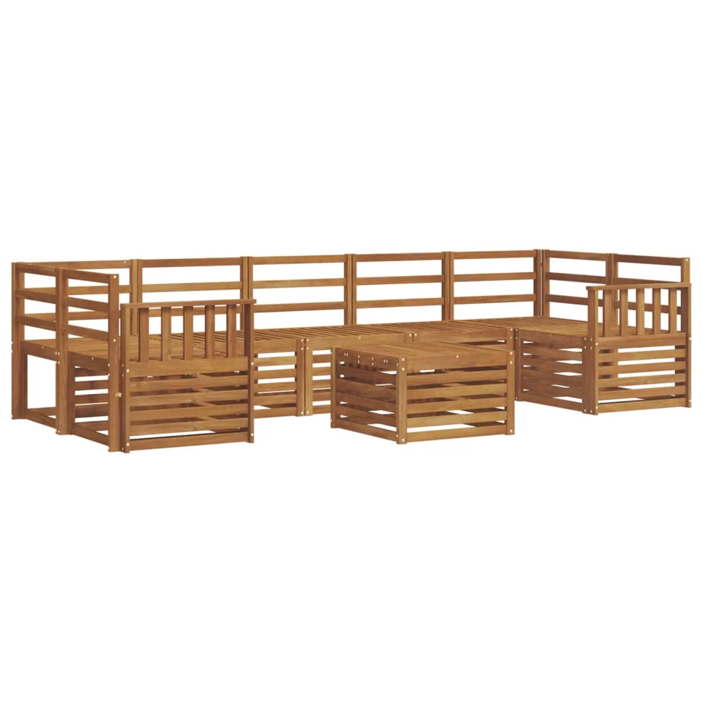 Set divani 8 pcs Naturale Legno di Acacia Massello 3374519