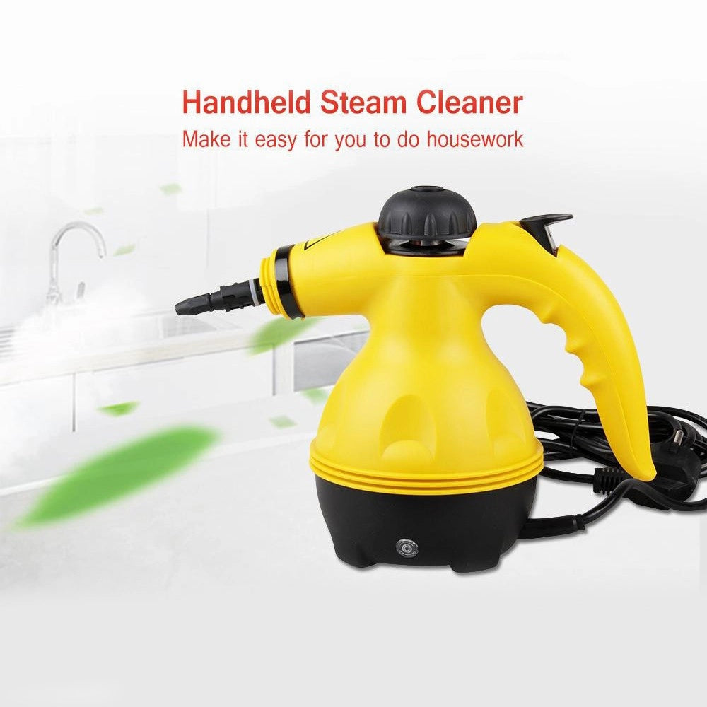 Trade Shop - Pulitore A Vapore Elettrico Portatile Multiuso 1000 Watt 350ml 50°c Accessori -