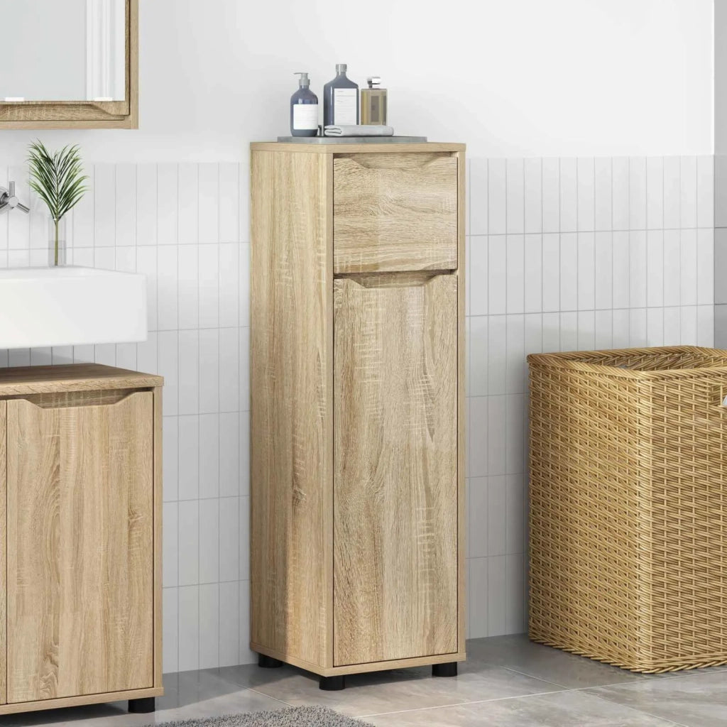 Mobile da Bagno con cassetto Rovere Sonoma 30,5 x 30 x 101 cm 888739