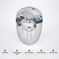 Elettroinsetticida " Mosquito Over  " ad aspirazione con Led UV