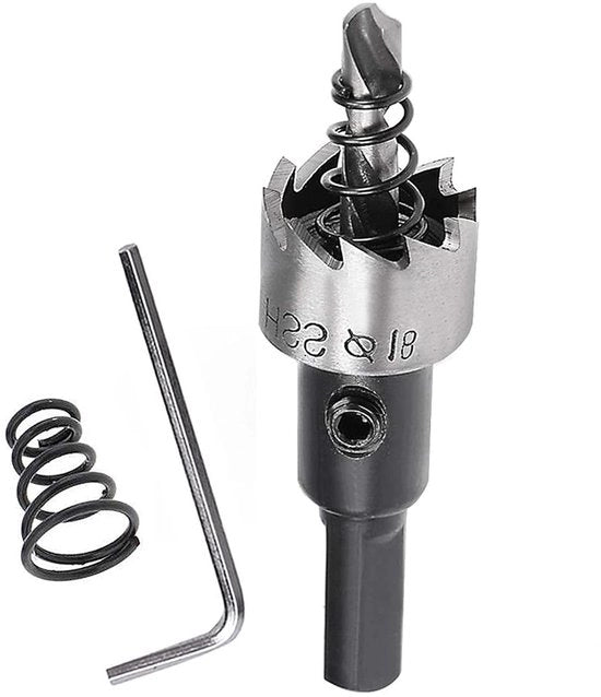 Borini di alta velocità in acciaio e sega a carburo per fori in metallo, rame, acciaio inossidabile, ferro (diametro foro: 18mm/0.70 pollici)