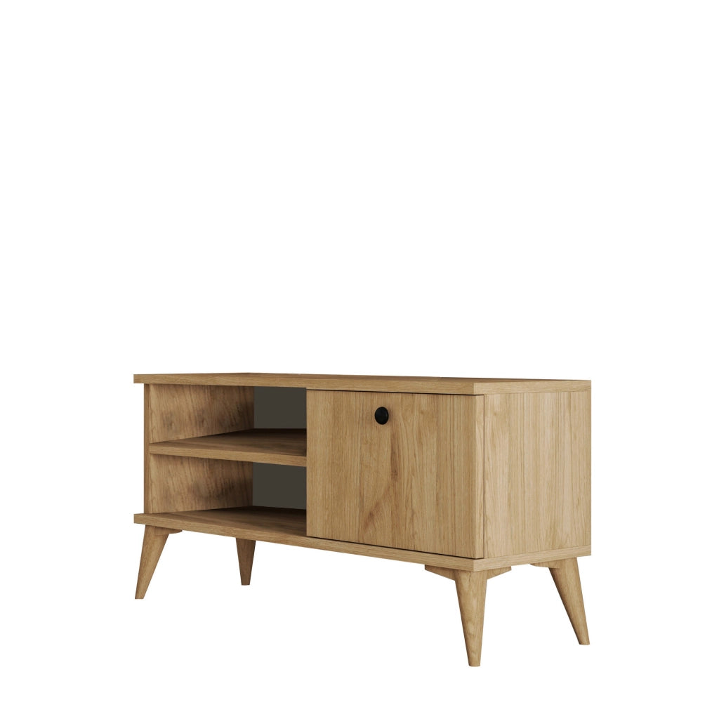Porta TV in legno "Retro" - 90 x 29 x 44 cm - Rovere