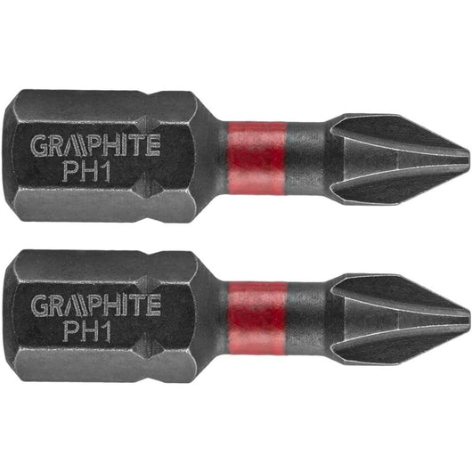 Topex 56h500 inserti ad impatto o ph1 x 25 mm, 2 pz ds