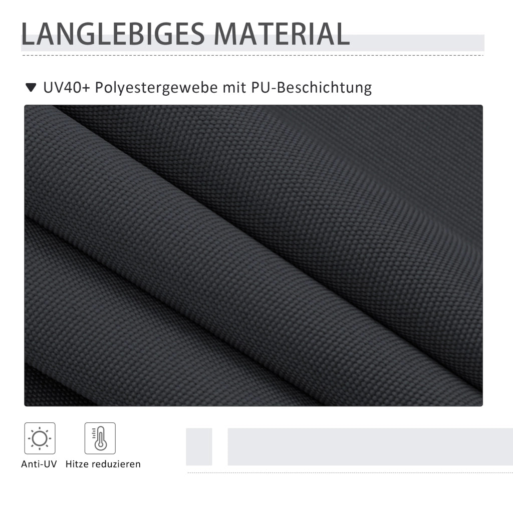 Tenda laterale per terrazzo senza buchi ¨C zephmum ¨C grigio 2x2,15-3,05 m
