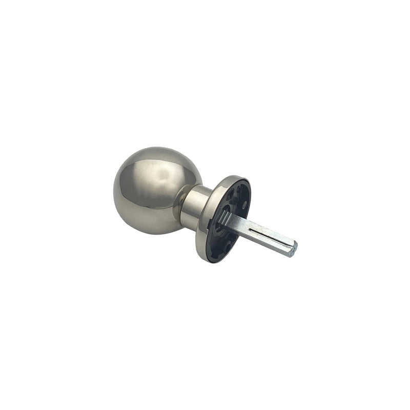Maniglia su rosetta tonda SAGUATTI  INOX01/50LQ in inox grigio lucido