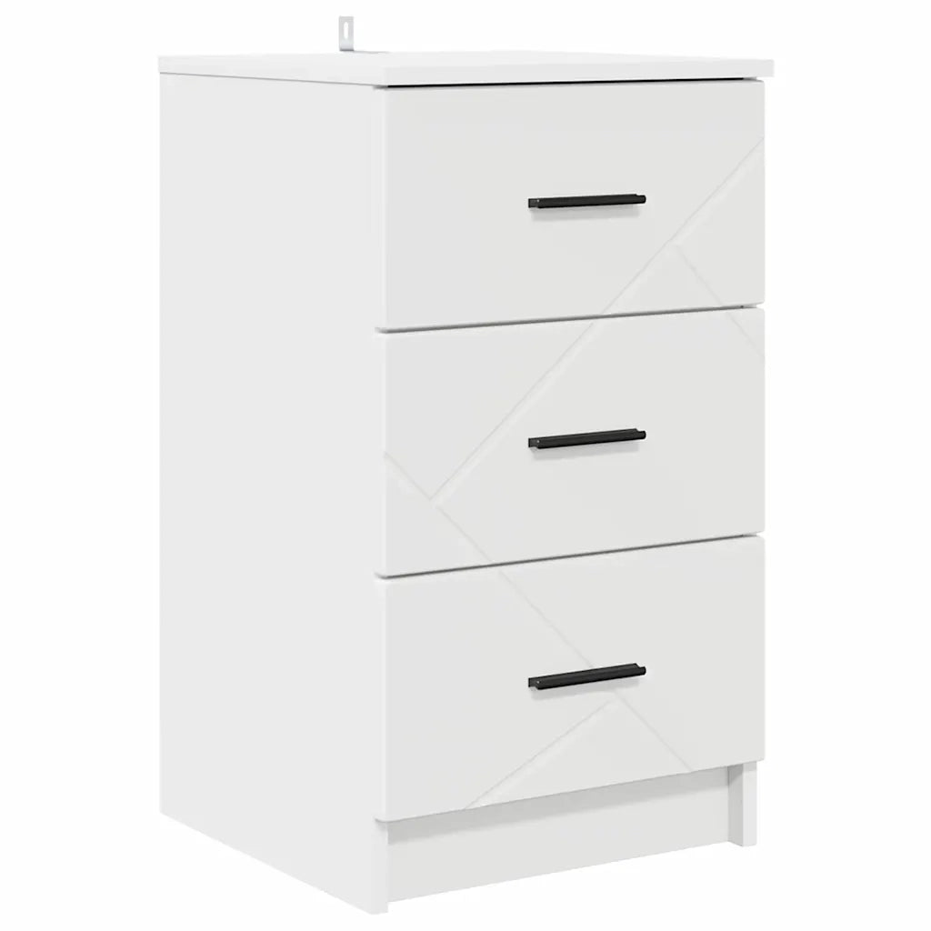 Comodino | Armadio da Notte | Mobiletto da notte Bianco 38 x 38 x 66 cm Legno multistrato