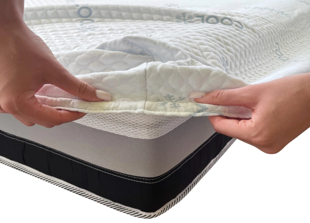 Coprimaterasso Elasticizzato Effetto Massaggiante Protezione Materasso Letto Cool