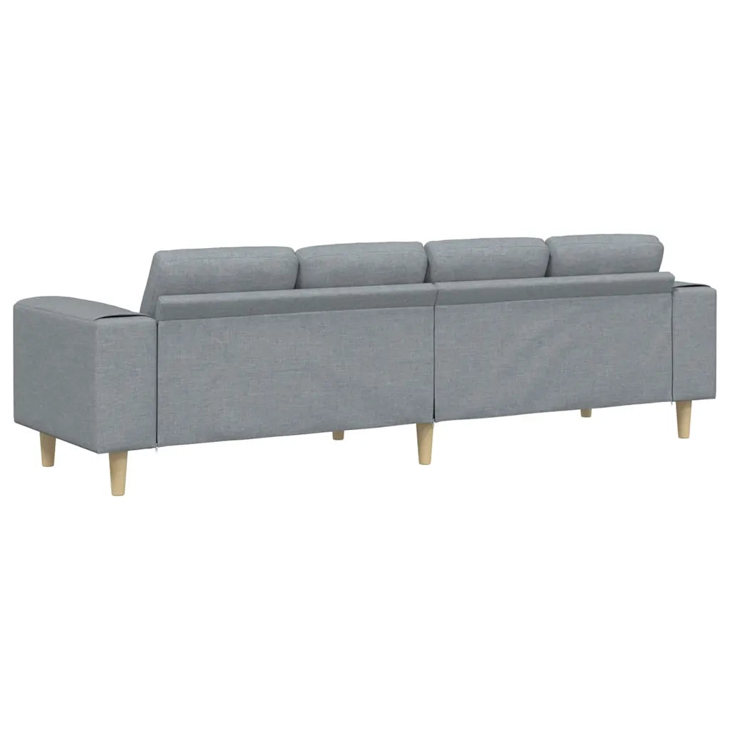 Set di divani Grigio chiaro Tessuto