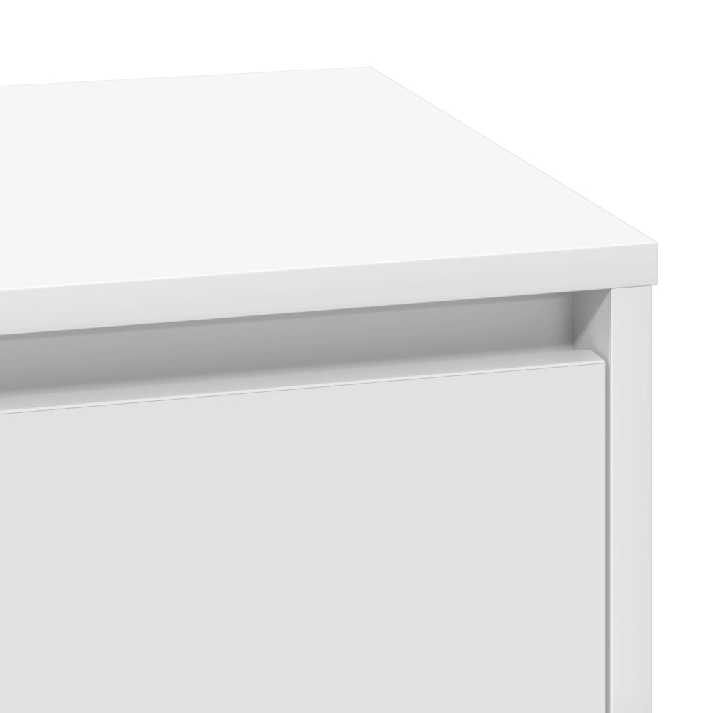 Comodino  con LED Bianco 71x34,5x75 cm Legno ingegnerizzato