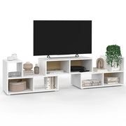 IDMarket - LEONARD Mobile TV modulare a 3 pezzi per soggiorno, camera da letto e studio, 140-205 x 30 x 43 cm