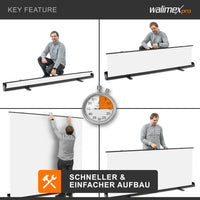 Fondale fotografico a rullo bianco 210 x 220 cm, sfondo per foto High-Key, con custodia di trasporto, Pannello per studi fotografici ingualcibile