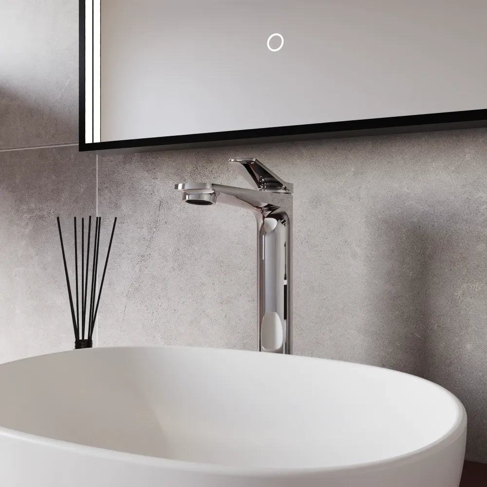 Miscelatore lavabo alto senza scarico cromato | Anne