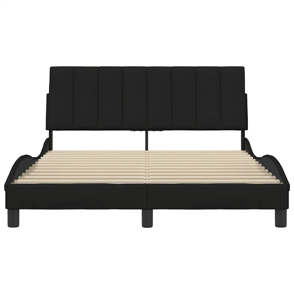 Giroletto senza Materasso Hanko Nero 140x200 cm in Tessuto 3310393