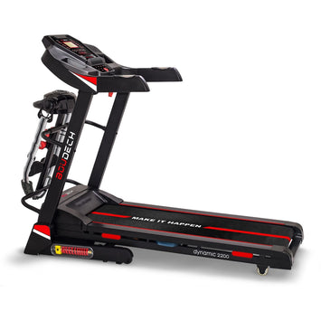 BOUDECH DYNAMIC 2200 - Tapis Roulant Elettrico Pieghevole 2200W inclinazione automatica sospensioni ammortizzate sistema autolubrificazione